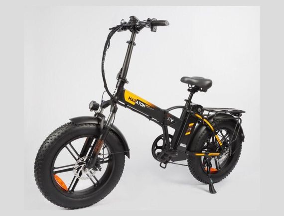 Электровелосипед Maraton Tornado 750W 48V/15Ah Складной электрофетбайк 20", скорость 50 км/ч, Shimano 7 speed, дисковый тормоз