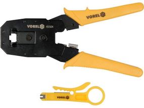 Кліщі зажимні телефонних мережевих клем RJ45 RJ10 RJ11 VOREL-45504