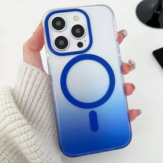 Чохол TPU+PC Phantom with Magnetic Fit для Apple iPhone 14 Pro (6.1") Blue | Зображення 1