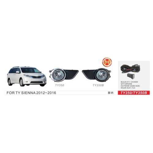 Фари дод. модель Toyota Sienna 2012-16/TY-350/H11-12V55W/eл.проводка | Зображення 1