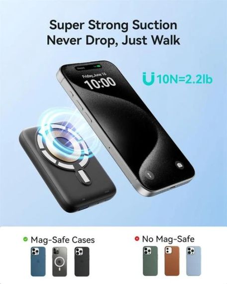 Бездротовий павербанк INIU 10000mAh 20W PD для MagSafe | Зображення 7