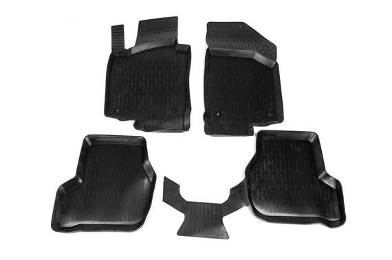 Гумові килимки (4 шт, Niken 3D) для Skoda Octavia II A5 2006-2010рр. | Зображення 1