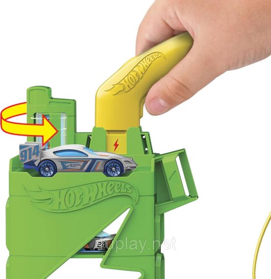 Трек Хот Вилс Сити Заправочная станция Оригинал АЗС Hot Wheels City Super Recharge Fuel Station | Зображення 3