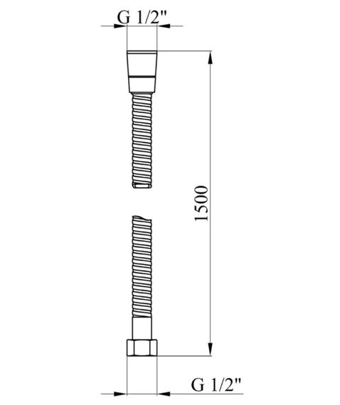 Шланг для душу Kroner KRP - ESG620 150 см (CV022988) | Зображення 1