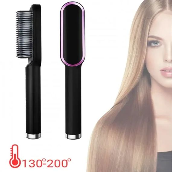 Електрична гребінець-випрямляч Hair Straightener HQT-909 щітка для укладання волосся | Зображення 7