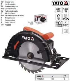 Пила дисковая ручная YATO Польша W=1300 Вт Ø=190 мм YT-82150