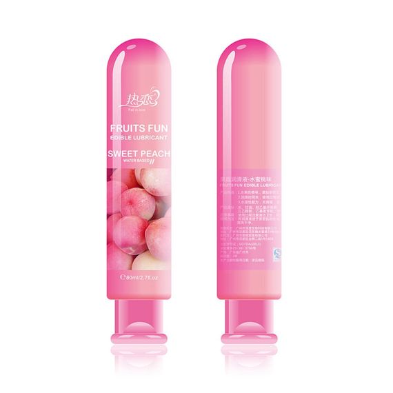 Їстівний лубрикант Fall in love Персик на водній основі Babydoll 80 мл. Персиковий 400007 | Зображення 1