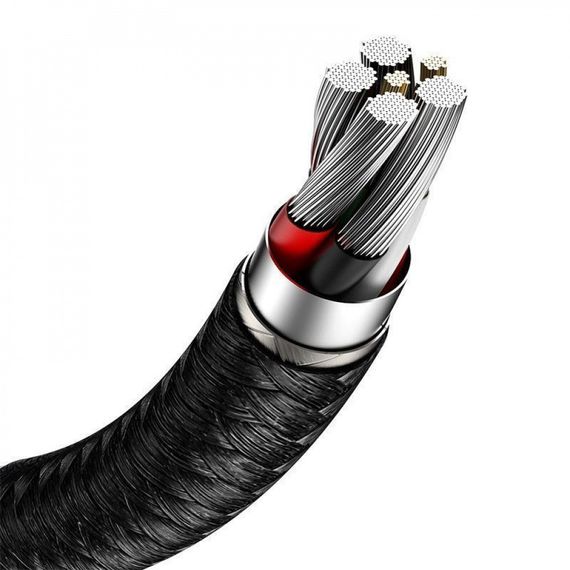 Кабель Baseus Cafule Metal Data Type-C 66W (0.25m) | Зображення 5