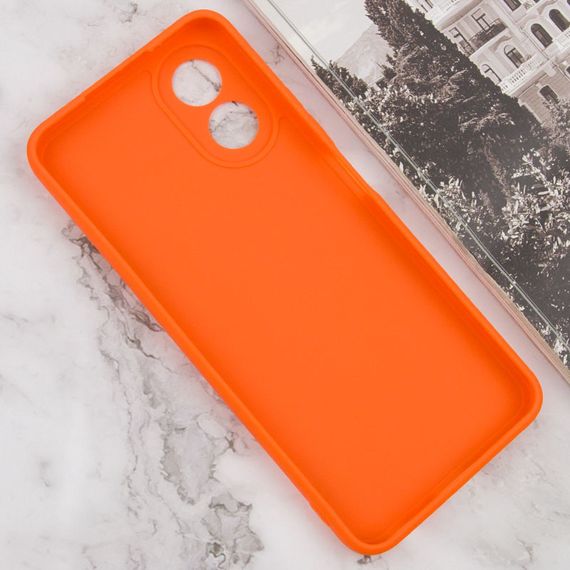 Силиконовый чехол Candy Full Camera для Oppo A38 / A18 Оранжевый / Orange | Зображення 2