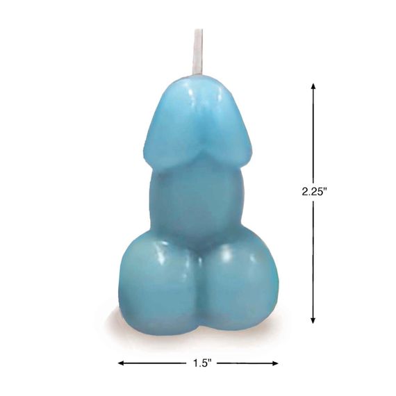 Свеча Eden’s Candle - Vanilla Scented Penis - Blue Sex Aura | Зображення 2