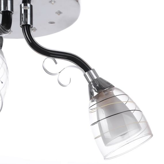 Люстра потолочная с подсветкой LED E14 40W CH (LK-512S/3) | Зображення 1