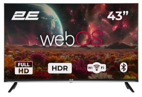 Телевізор 43&quot; 2E LED FHD 60Hz Smart WebOS Black 2E-43A07KFW