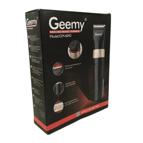 Профессиональная аккумуляторная беспроводная машинка Geemy GM-6042 3 W для стрижки волос | Зображення 9