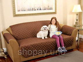 Стьобане покривало-накидка на  диван двостороннє Couch Coat