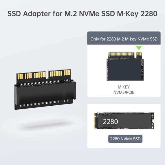 Корпус SSD M.2 NVME, корпус жесткого диска USB 3.2 Gen2x2 20 Гбит/с Корпус твердотельного накопителя USB C | Зображення 2