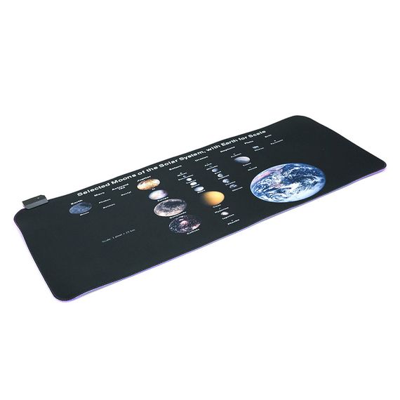 Коврик 300x800 для мыши "Planets scales" тканевый с боковой прошивкой