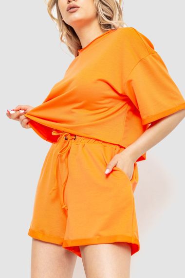 Костюм жіночий повсякденний, колір помаранчевий, 102R327 | Зображення 2