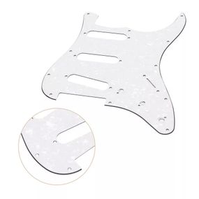 Пікгард для електрогітари SSS Fender Stratocaster ST China БІЛИЙ ПЕРЛАМУТР