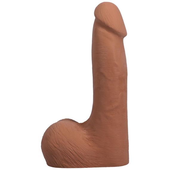 Фалоімітатор Doc Johnson The Realistic Cock ULTRASKYN - 7 Inch with Balls Caramel Sex Aura | Зображення 1