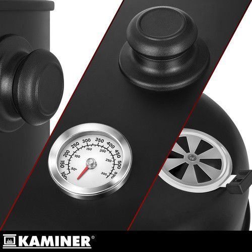 Садовий гриль із кришкою 44x80x42 см Kaminer 27323 | Зображення 8