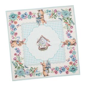 Скатертина гобеленова BLUE BUNNIES Limaso, 97х100, Квадратна, Великодній, Без люрексу, 40% поліестер, 60% бавовна, Гобелен