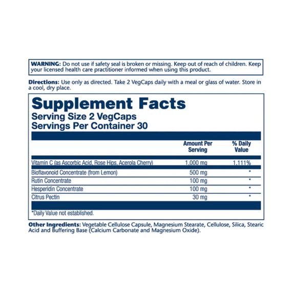 Super Bio Vitamin C 1000mg - 100 vcaps | Зображення 1