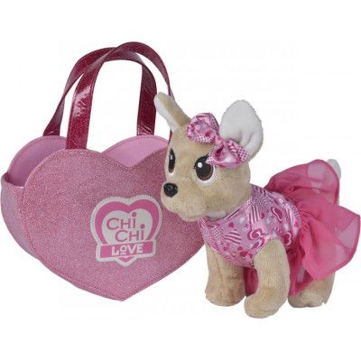 Мягкая игрушка Chi Chi Love Собачка Розовое сердце с сумочкой 20 см (5890055) | Зображення 1