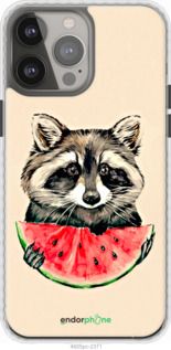 Чохол на iPhone 13 Pro Max Єнотик з кавуном "4605pm-2371-2448"