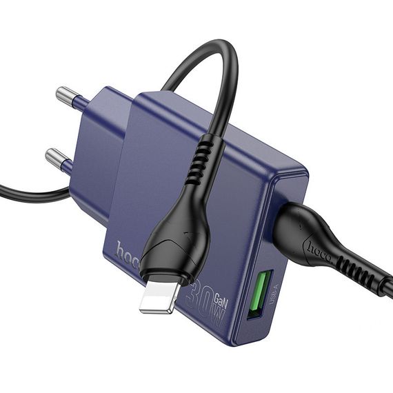 СЗУ Hoco N45 Biscuit PD30W+QC3.0 + Type-C to Lightning | Зображення 4