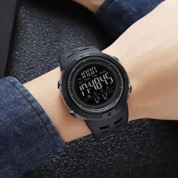 Годинник наручний чоловічий SKMEI 2070BK BLACK. Колір: чорний | Зображення 3