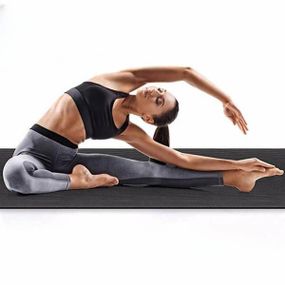 Килимок для йоги 183*61*0,8см Yoga Mat Чорний