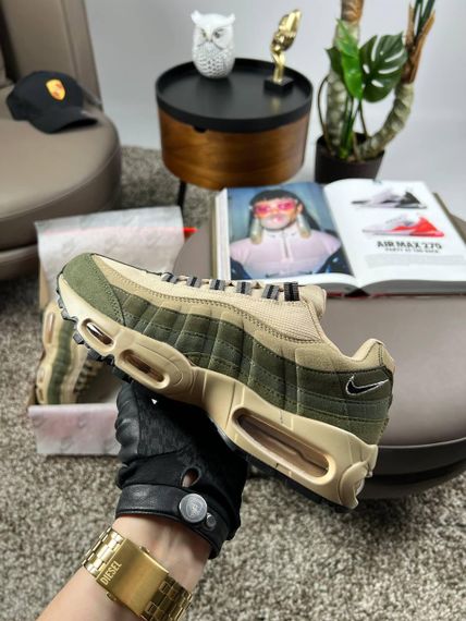 Кросівки  N1k2 M Air Max 95 PRM Beige Khaki весна / літо / осінь A3592 | Зображення 8