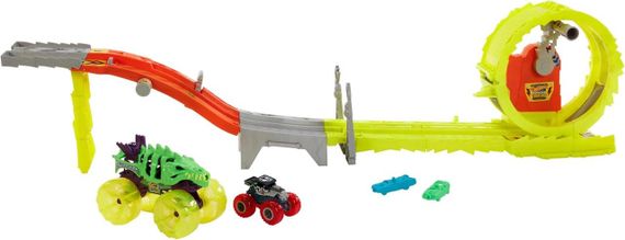 Трек Хот Вилс Монстр-трак Заряжай и преследуй Оригинал Hot Wheels Monster Trucks Race & Chase Challenge | Зображення 2