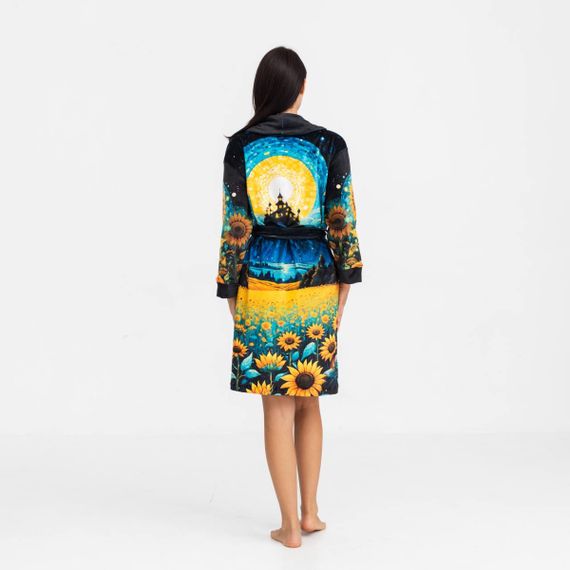 Халат жіночий з плюшевого велюру ексклюзивний Night 18312 2XL-3XL | Зображення 4