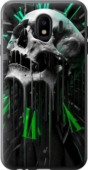 Чехол на Samsung Galaxy J4 2018 Череп-часы "4100u-1487-17620"
