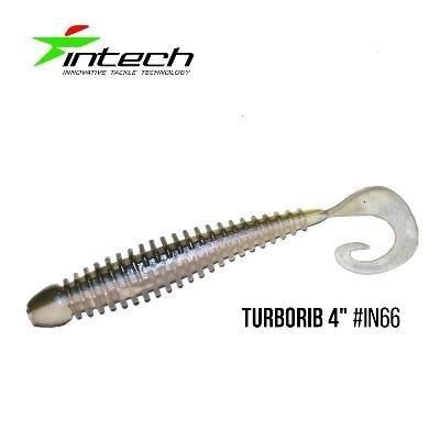 Силиконовая приманка, Съедобный силикон Intech Интеч Turborib 4"5 шт IN66