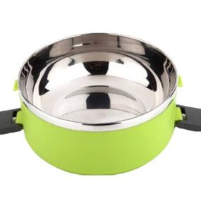 Ланч-бокс дворівневий вакуумний 1,4л BN-041 Зелений