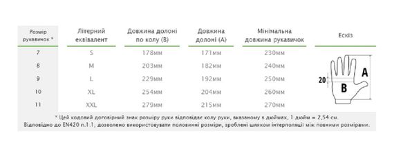 Перчатки защитные Bradas WHITEBIRD из козьей кожи размер 9½ RWWB95 | Зображення 1