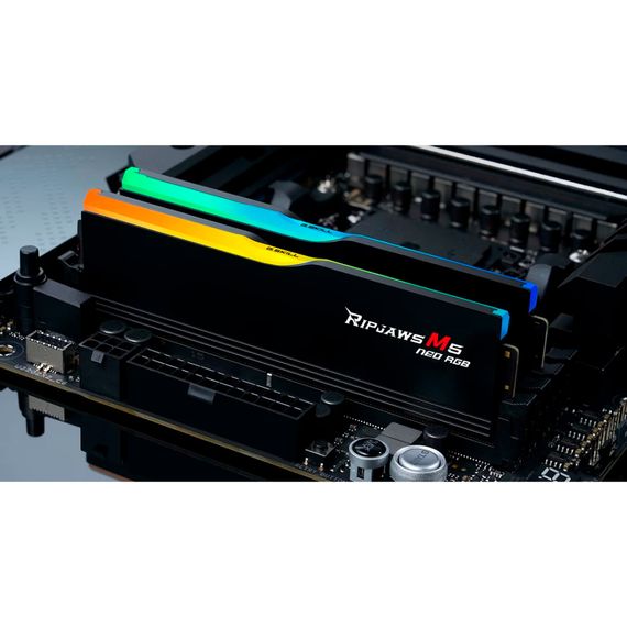 Модуль пам&#039;яті для комп&#039;ютера DDR5 48GB (2x24GB) 6000 MHz Ripjaws M5 Neo RGB Matte Black G.Skill (F5-6000J3036F24GX2-RM5NRK) | Зображення 4
