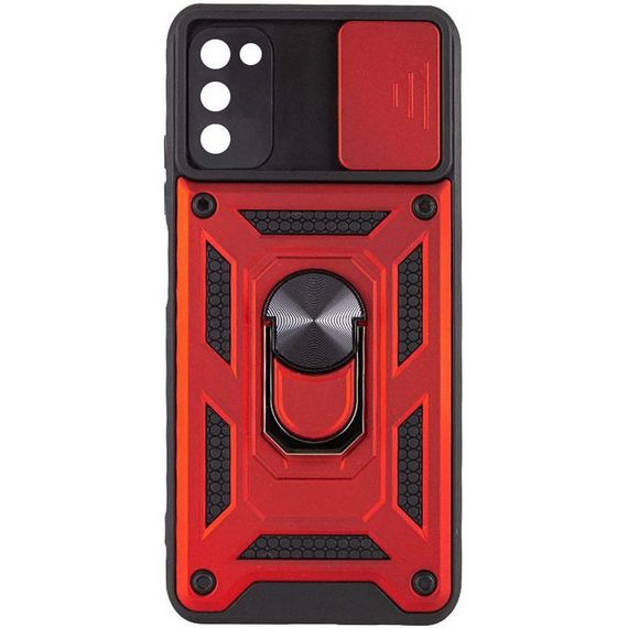 Чохол Ummi Camshield Serge Ring для Samsung Galaxy A03s Червоний