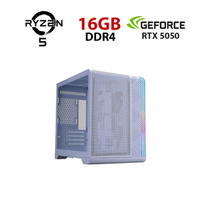 Ігровий ПК STALKER (VT5 White) Tower / AMD Ryzen 5 5500 (6 (12) ядер по 3,6 - 4,2 ГГц) / 16 ГБ DDR4 / 256 ГБ SSD + 1000 ГБ HDD / nVidia GeForce RTX 5050, 8 ГБ GDDR7, 128-біт б/в