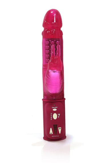 Вібратор-кролик Dorcel Orgasmic Rabbit Pink з перлинним масажем Sex Aura | Зображення 1