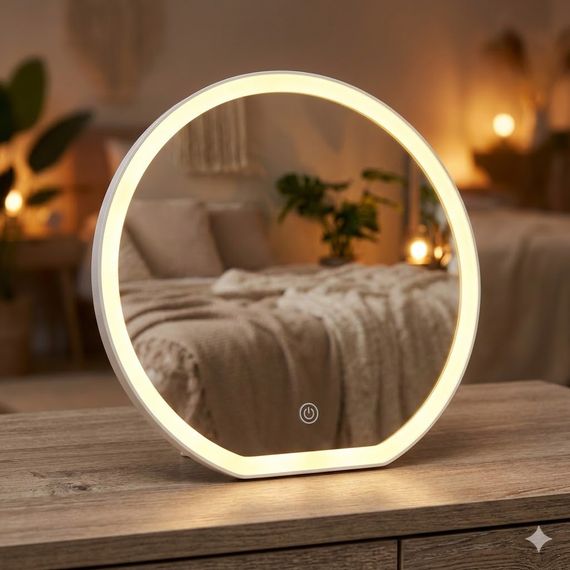 Настільне косметичне дзеркало для макіяжу з LED-підсвіткою XL-1646 | Зображення 1