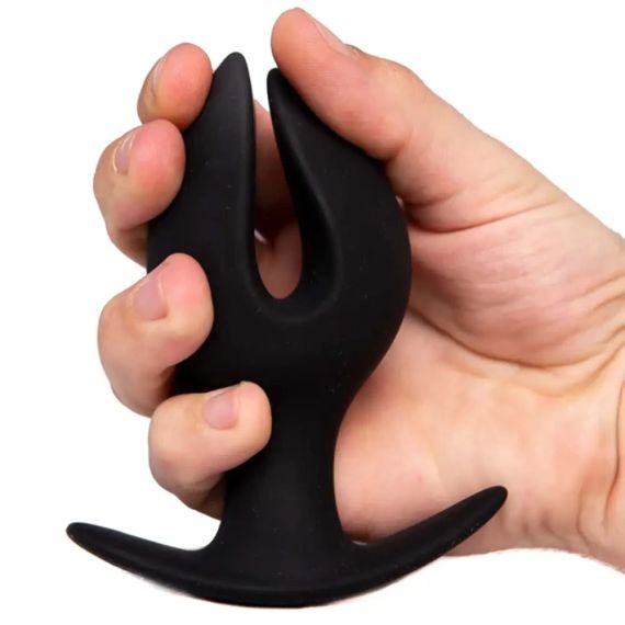 Анальна пробка Chisa Black Mont з пелюстками, ЛОТОС, чорний, L sexstyle | Зображення 2