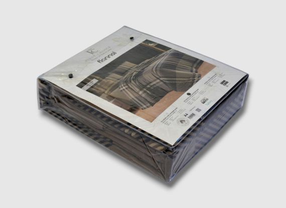 Комплект постільної білизни First Choice Flanel 160×220 см Veldor Brown | Зображення 3