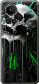 Чехол на Oppo Reno10 Pro Череп-часы "4100u-3109-17620"