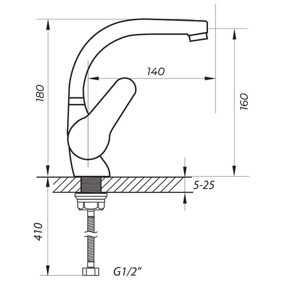 Смеситель для умывальника Zerix SOP1 146 (ZX2651) | Зображення 1