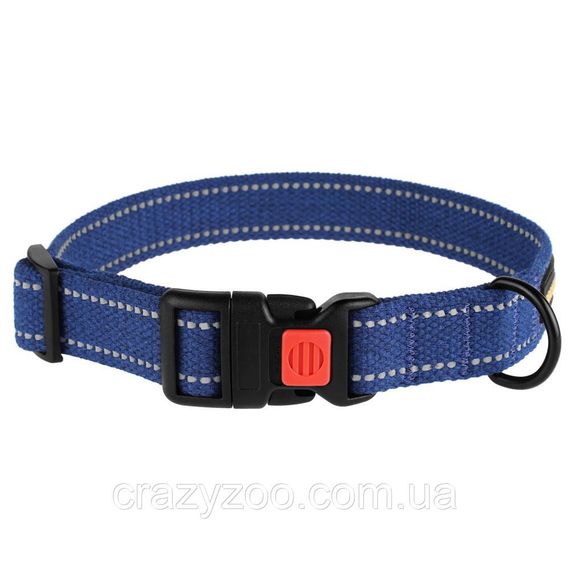 Нашийник для собак BronzeDog Сotton брезентовий синій 1.6x25-33 см 50/1502Б/T | Зображення 1