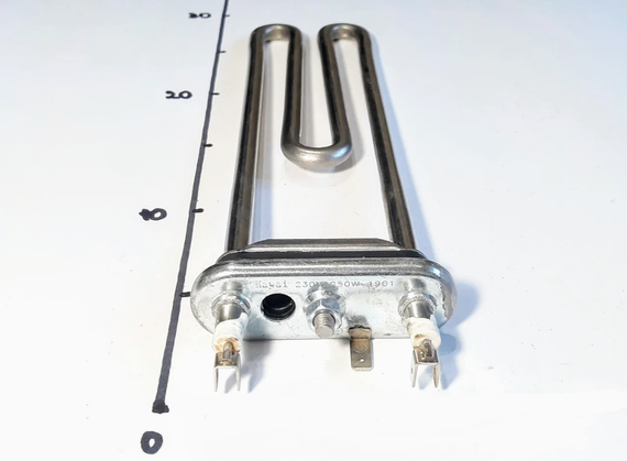 Тэн 1950W L-243 для стиральной машины Whirlpool с отверстием под термодатчик (Kawai Китай) | Зображення 2