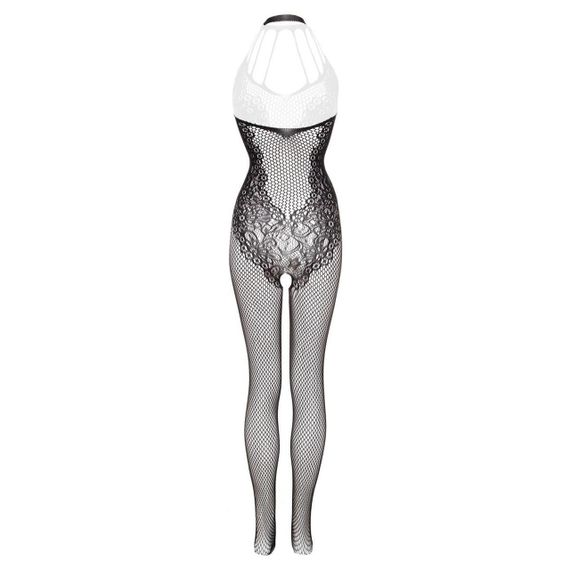 Бодистокинг - Christine Crotchless Bodystocking With Flowerlace Amara Black sexstyle | Зображення 5